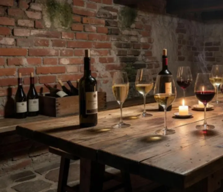 Privátní degustace ve vinném sklípku BrightChoiceCZ se someliérem a hosty u stolu